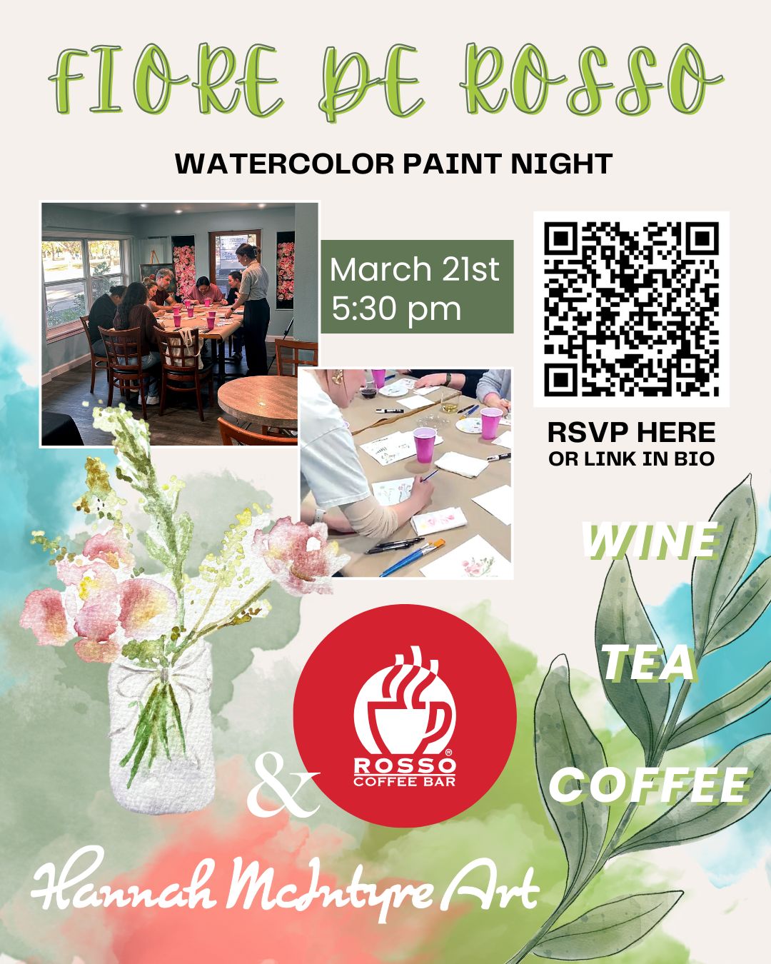 Fiore di Rosso | Paint Night Ticket